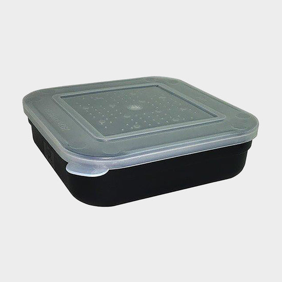 Fishing Black 1.5 Pint Square Bait Box