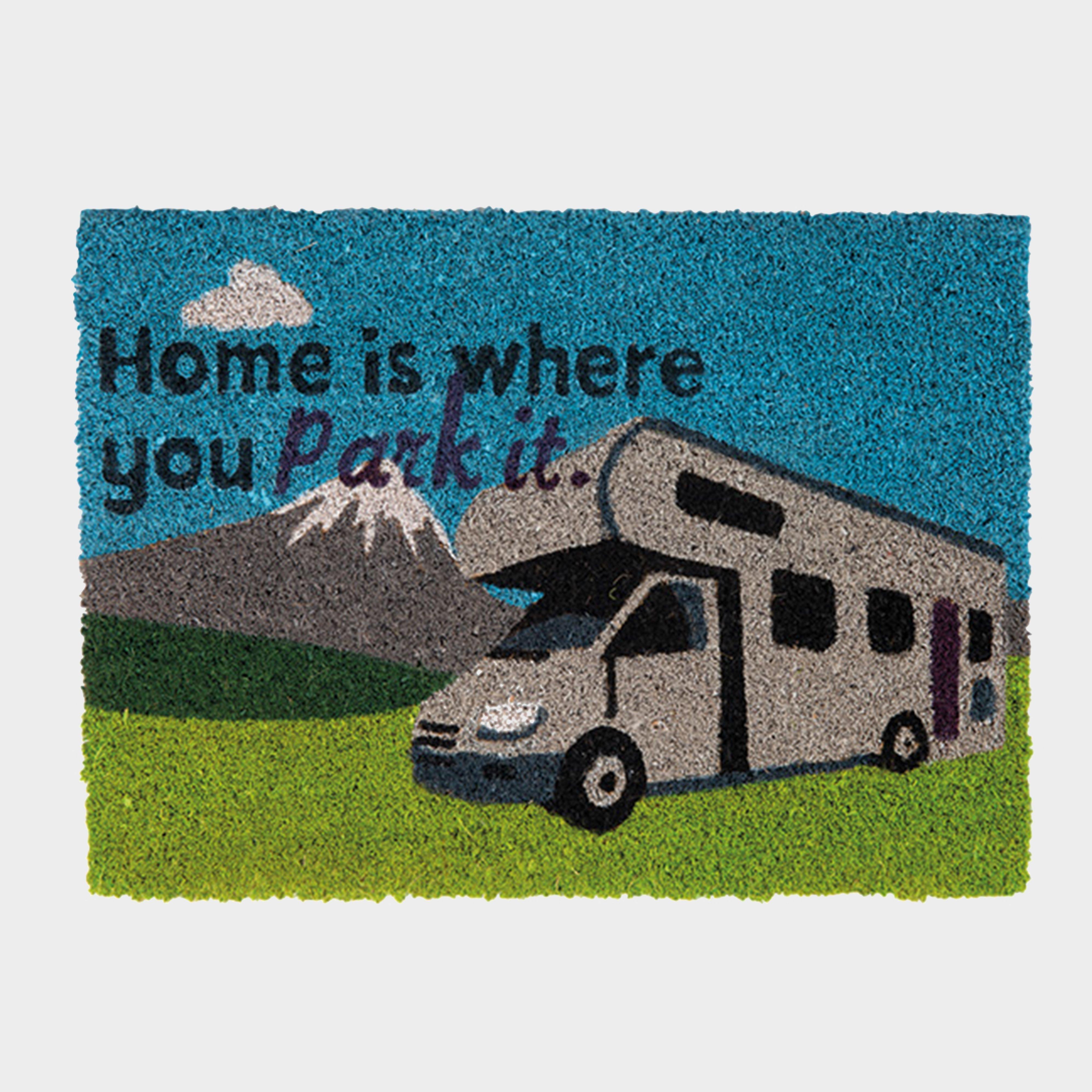 Heavy Duty Coir 'Home is where you park it' Mat