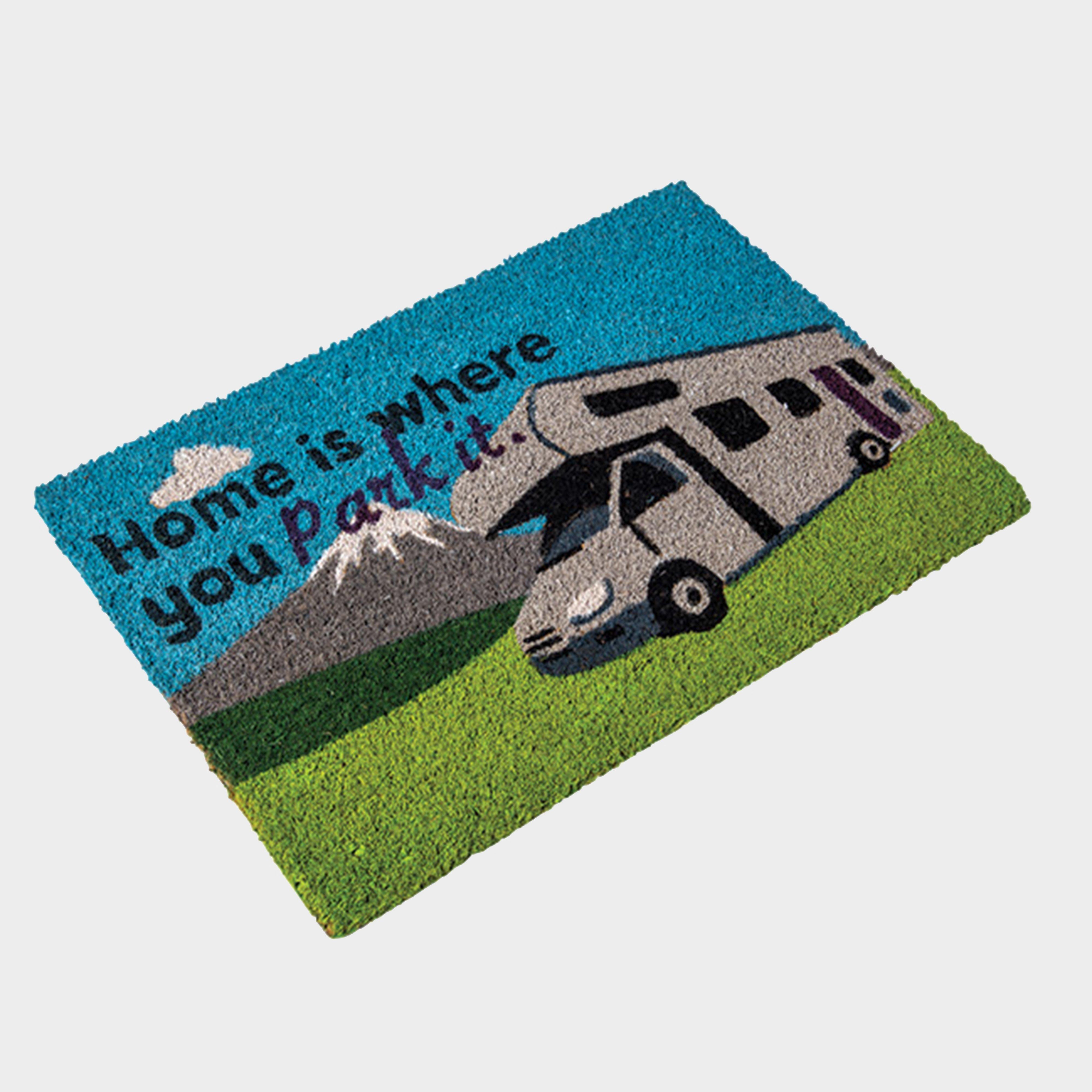 Heavy Duty Coir 'Home is where you park it' Mat