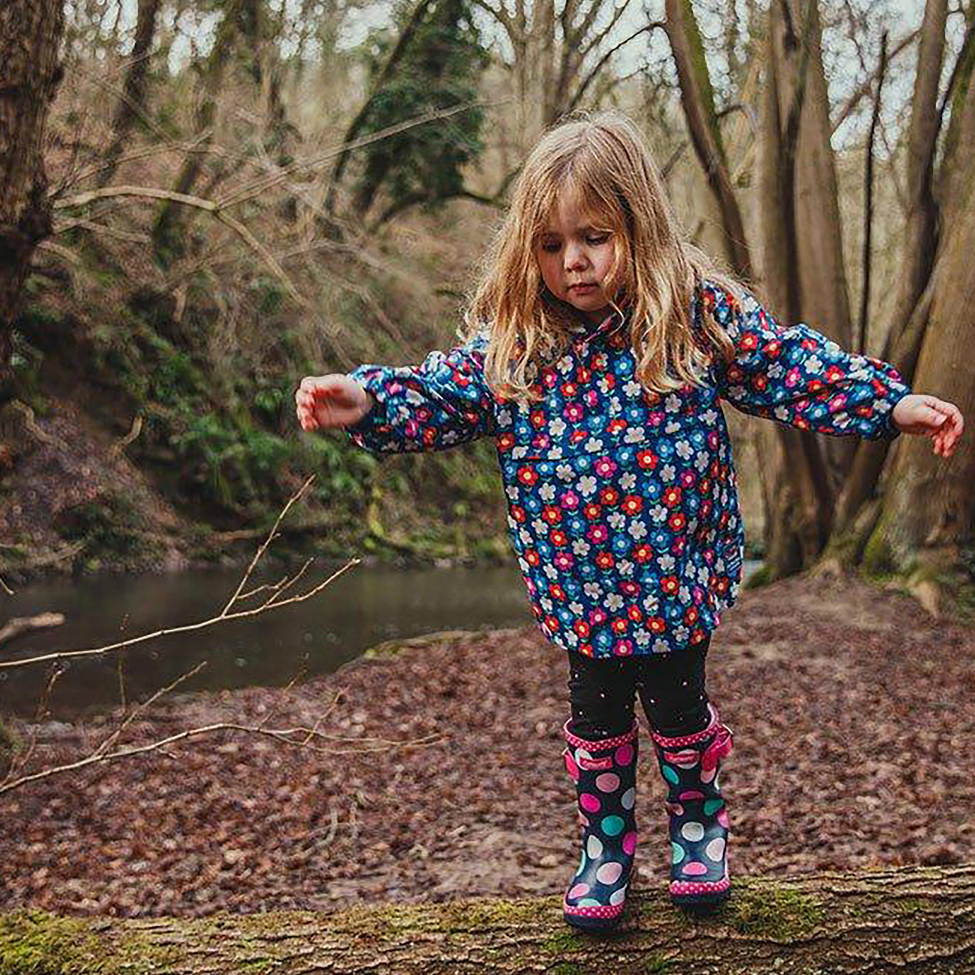 Multicoloured Dotty Jnr Pull On Wellington Boots