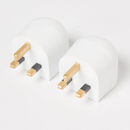Twin Pack Plug Adaptor EU to UK
