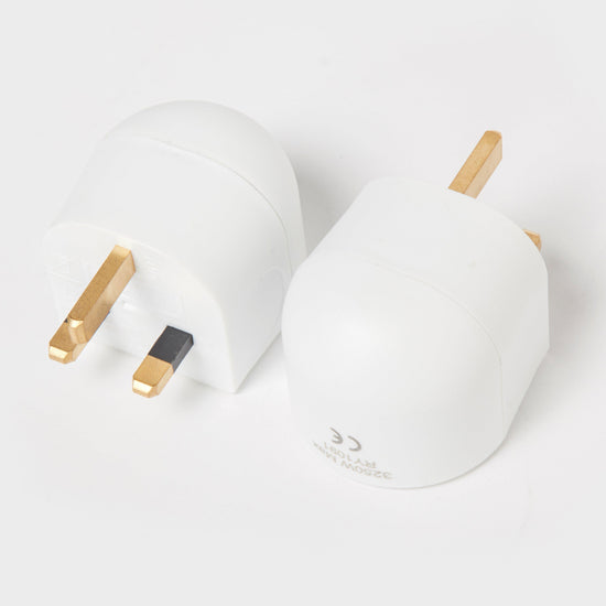 Twin Pack Plug Adaptor EU to UK