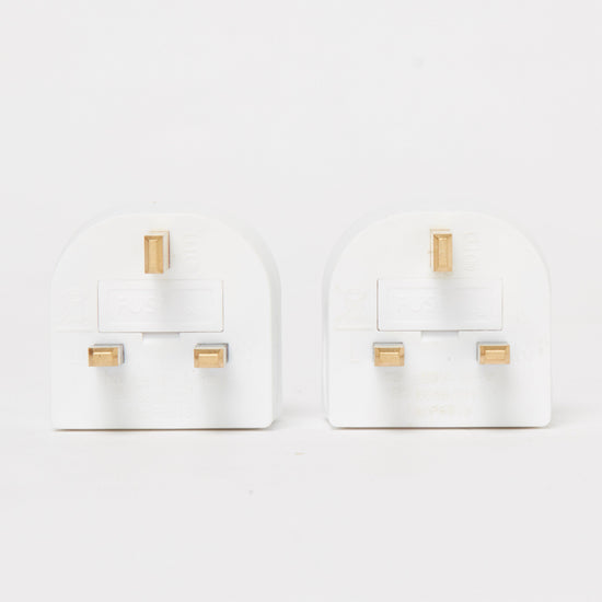 Twin Pack Plug Adaptor EU to UK