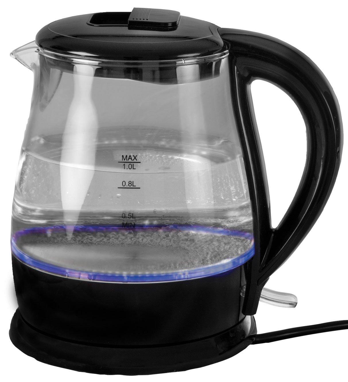 Low Wattage Light Up Glass Kettle