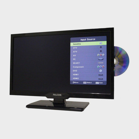 19" HD Travel TV with DVD, Freeview, Freesat, USB,