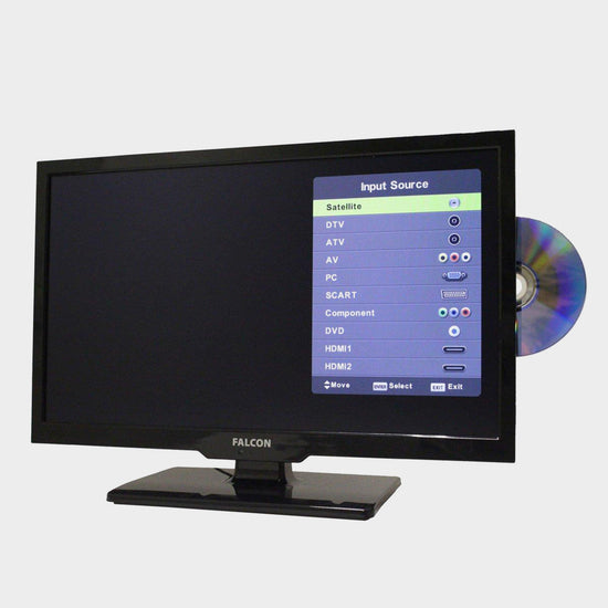 22" HD Travel TV with DVD, Freeview, Freesat, USB,