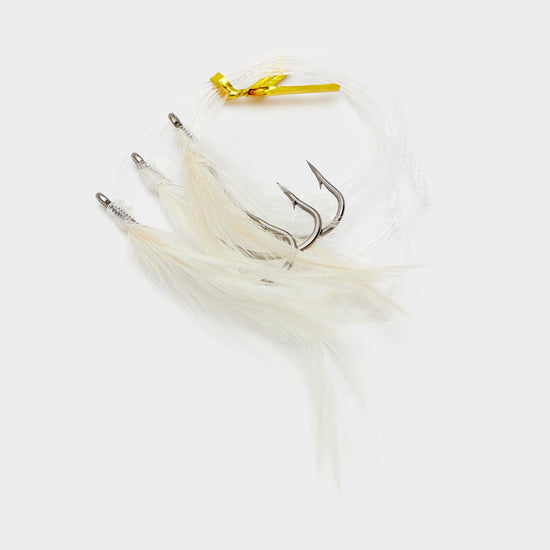 3 Hook Cod Feather 3/0