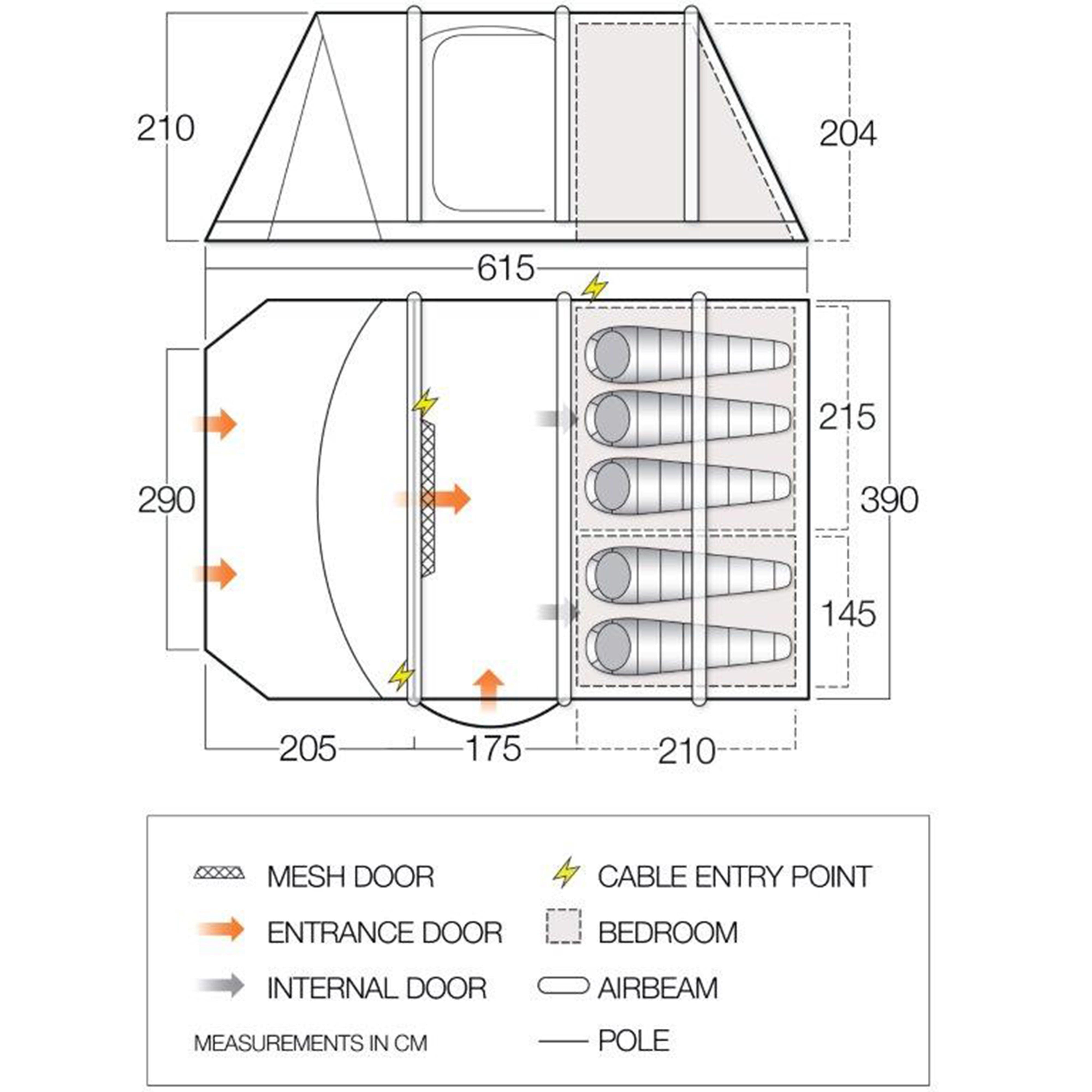 Icarus Air Vista 600XL Family Tent