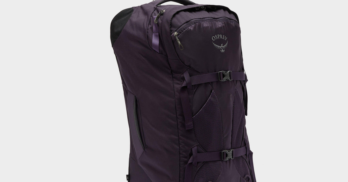 Purple Osprey Fairview Wheels 65 Wheeled Travel Rucksack – GO Outdoors