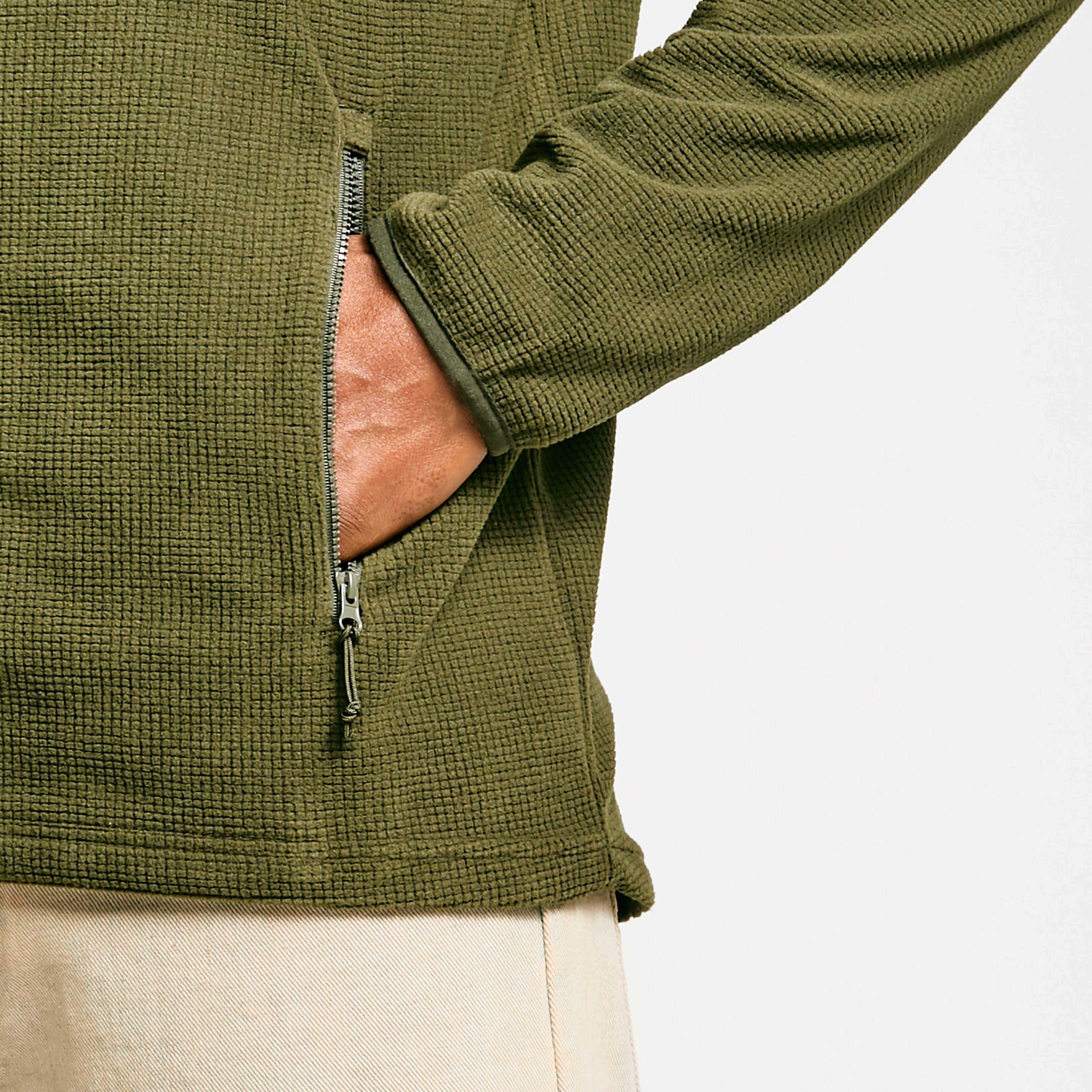 Men's Grid Full-zip Fleece