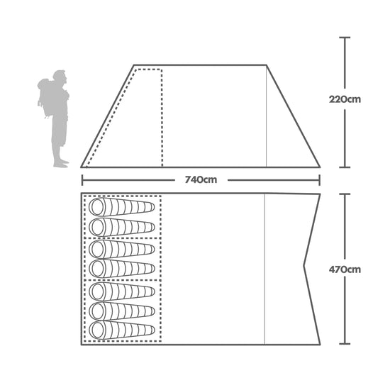 Horizon 700 Air Nightfall Tent