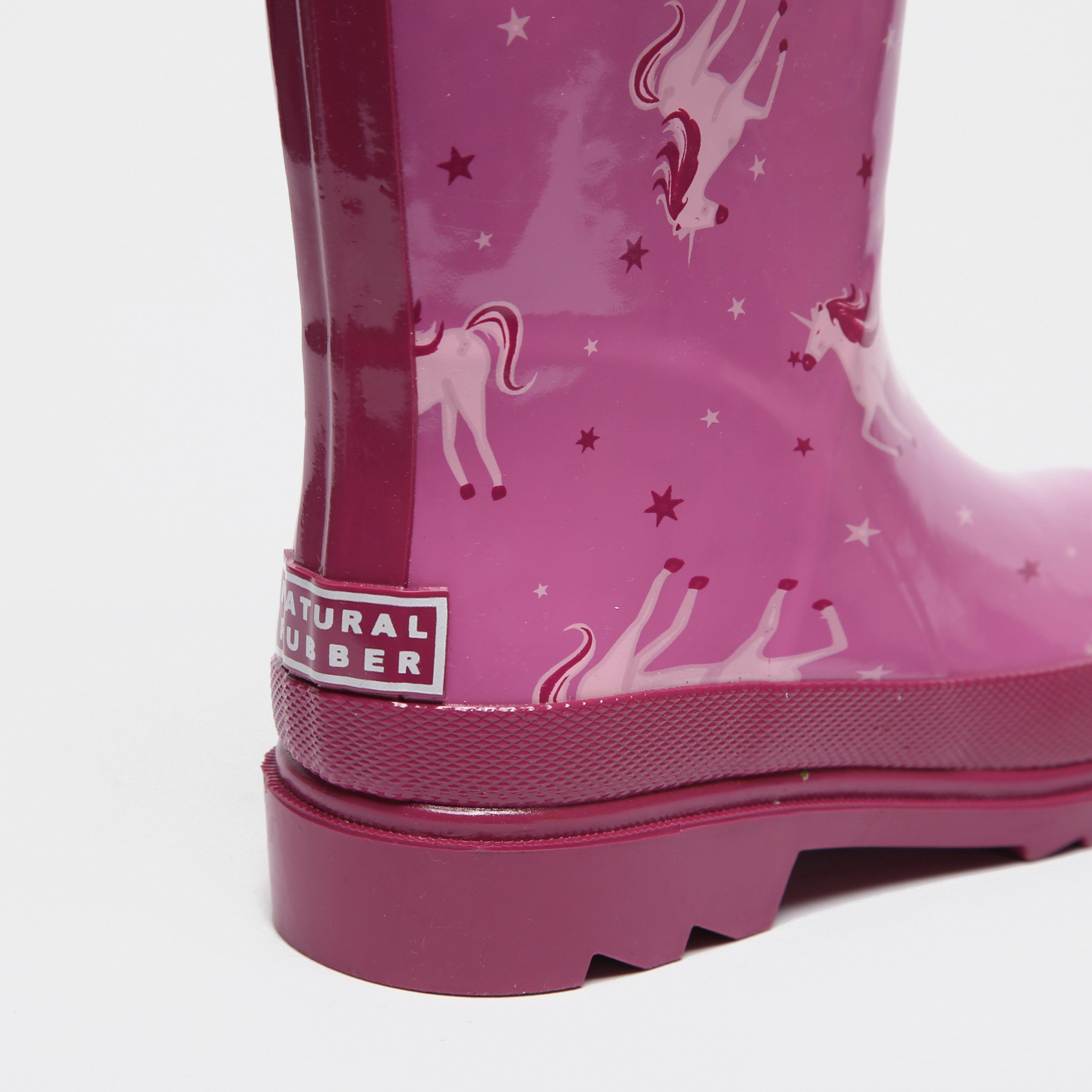 Kids' Minnow Wellington Boots Unicorn