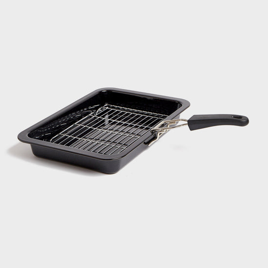 Enamel Grill Pan with Handle