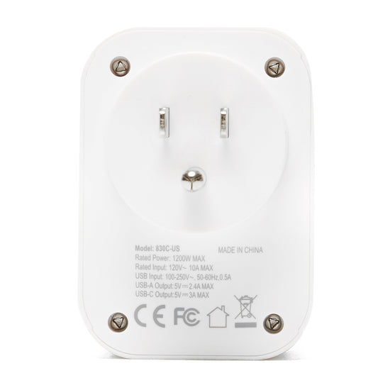 World to USA Adapter and USB