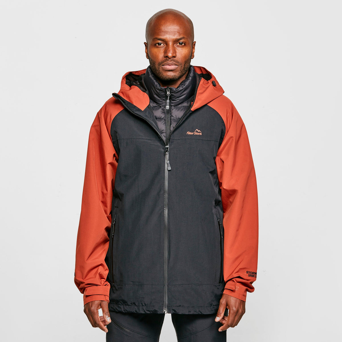 Men's Colour Block Waterproof Jacket