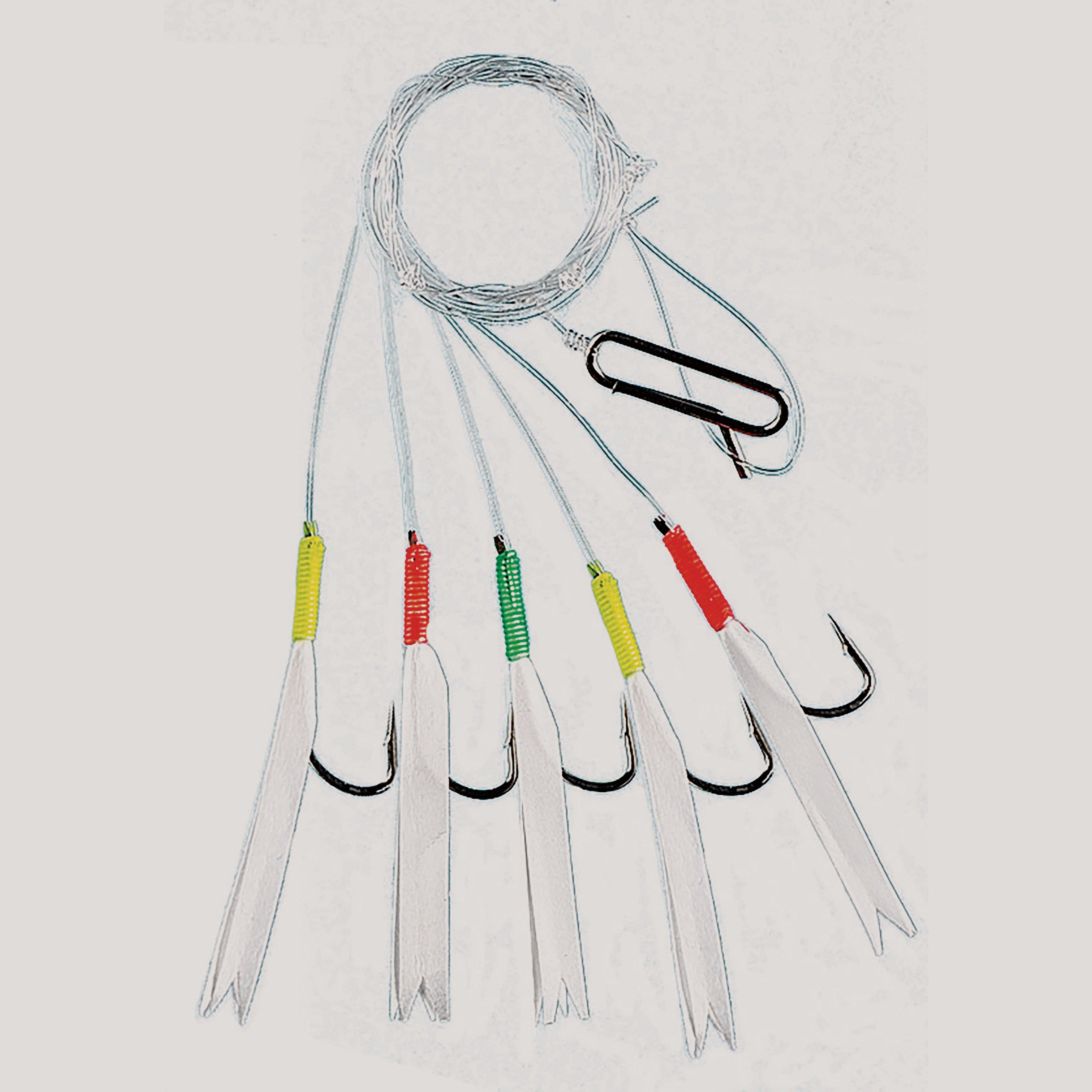 White Daylight 5 Hook Rig – Size 3/0