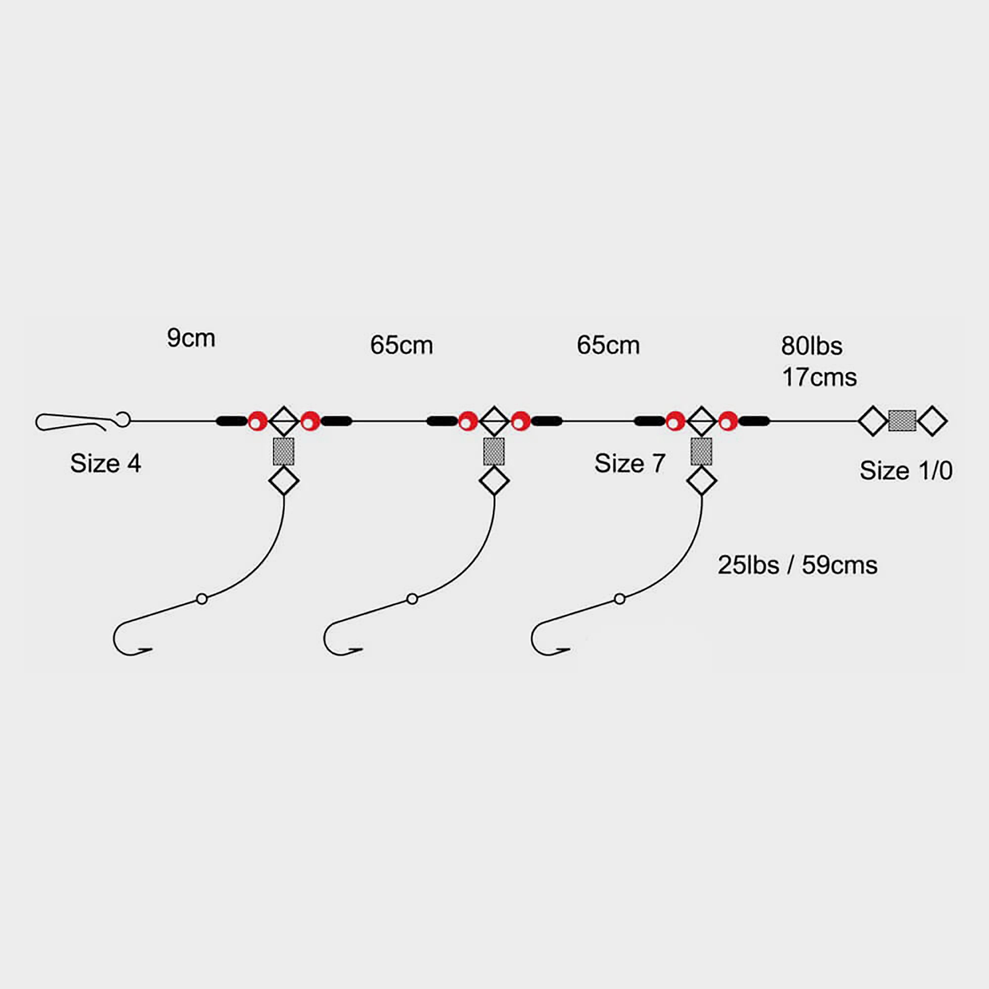 3 Hook 2Up 1Down (Size 1/0)