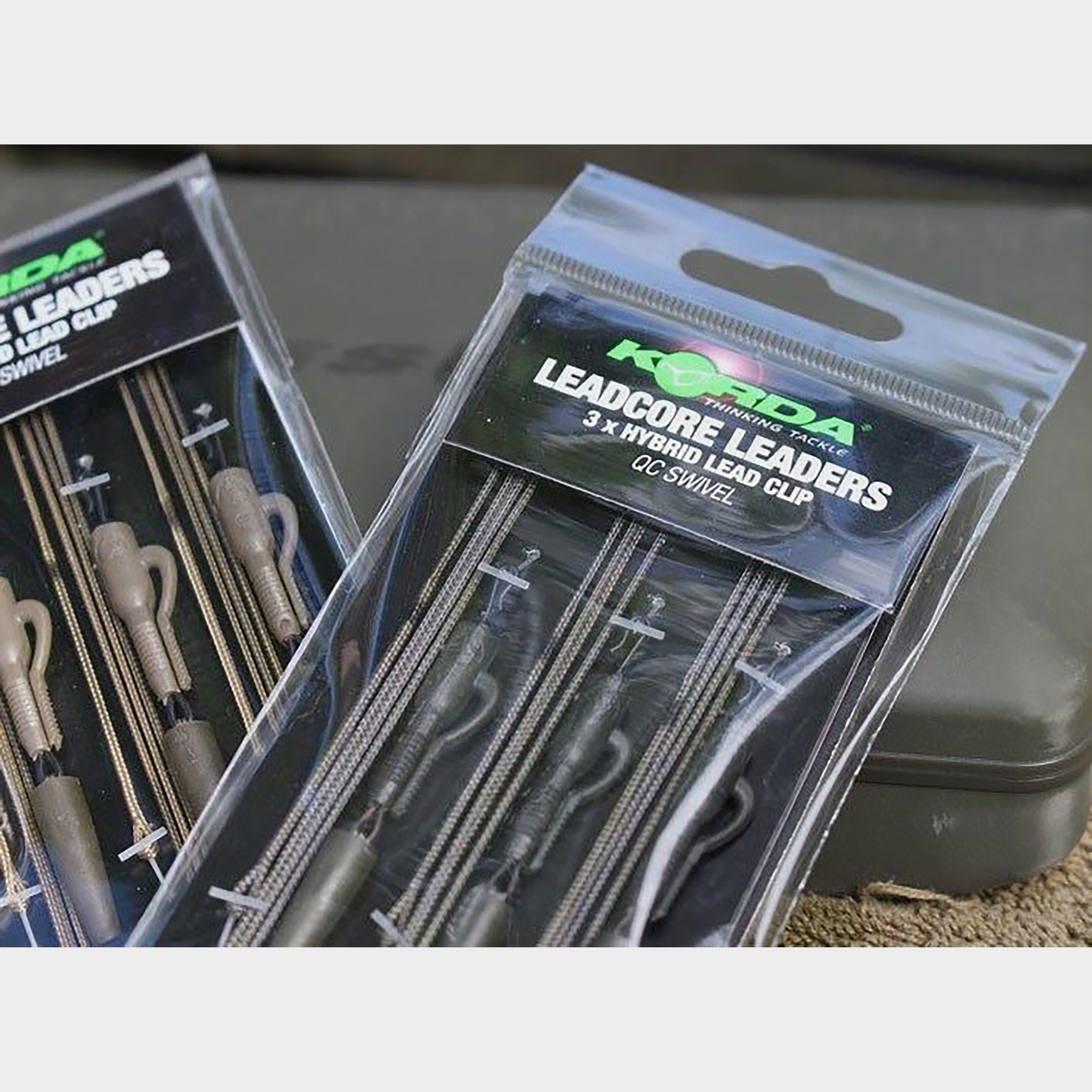 Leadcore Leaders - Hybrid Lead Clip QC Swivel Weed Green