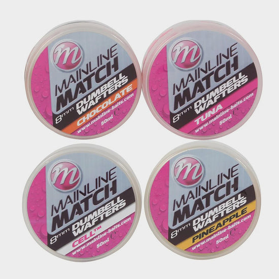 Mainline Match Dumbell Wafters 6mm Pink Tuna