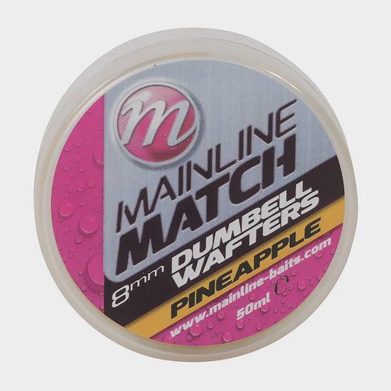 Mainline Match Dumbell Wafters 6mm Yellow Pineapple