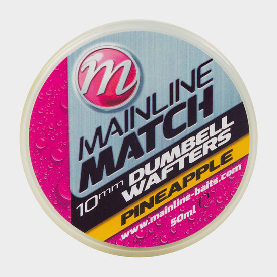 Mainline Match Dumbell Wafters 10mm Yellow Pineapple
