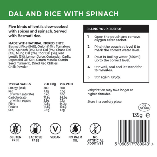 Dal & Rice With Spinach
