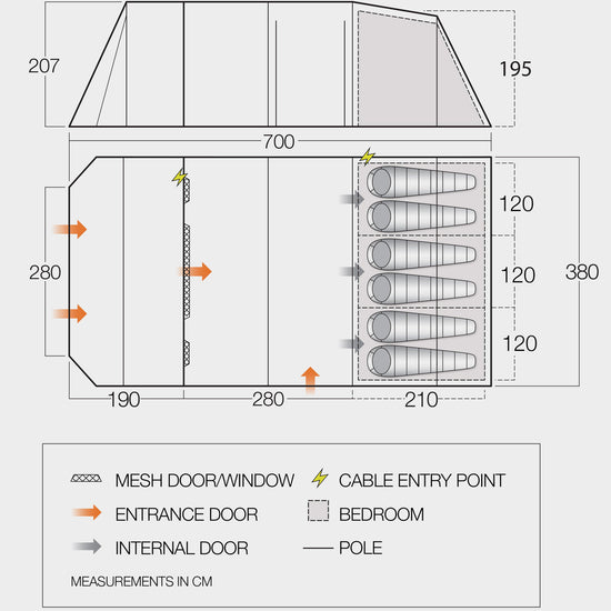 Brecon 600XL Family Tent