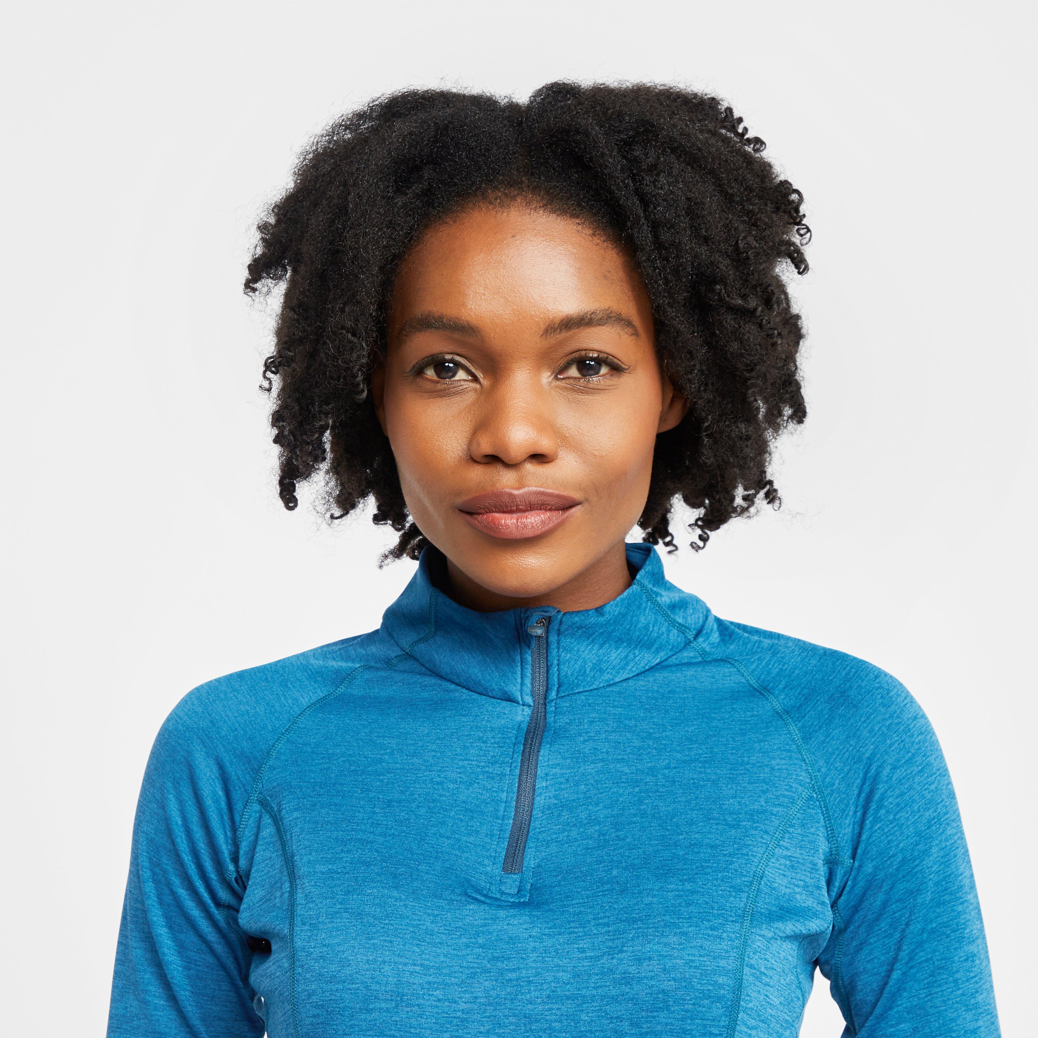 Women’s Dart Zip Neck Long Sleeve T-Shirt