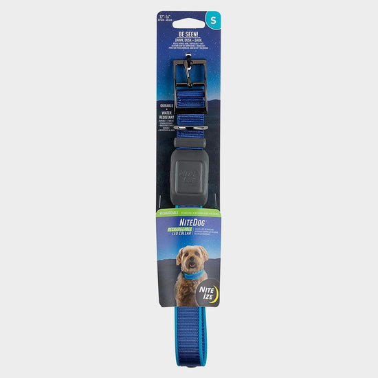 Nitedog LED Rechargeable Collar Blu