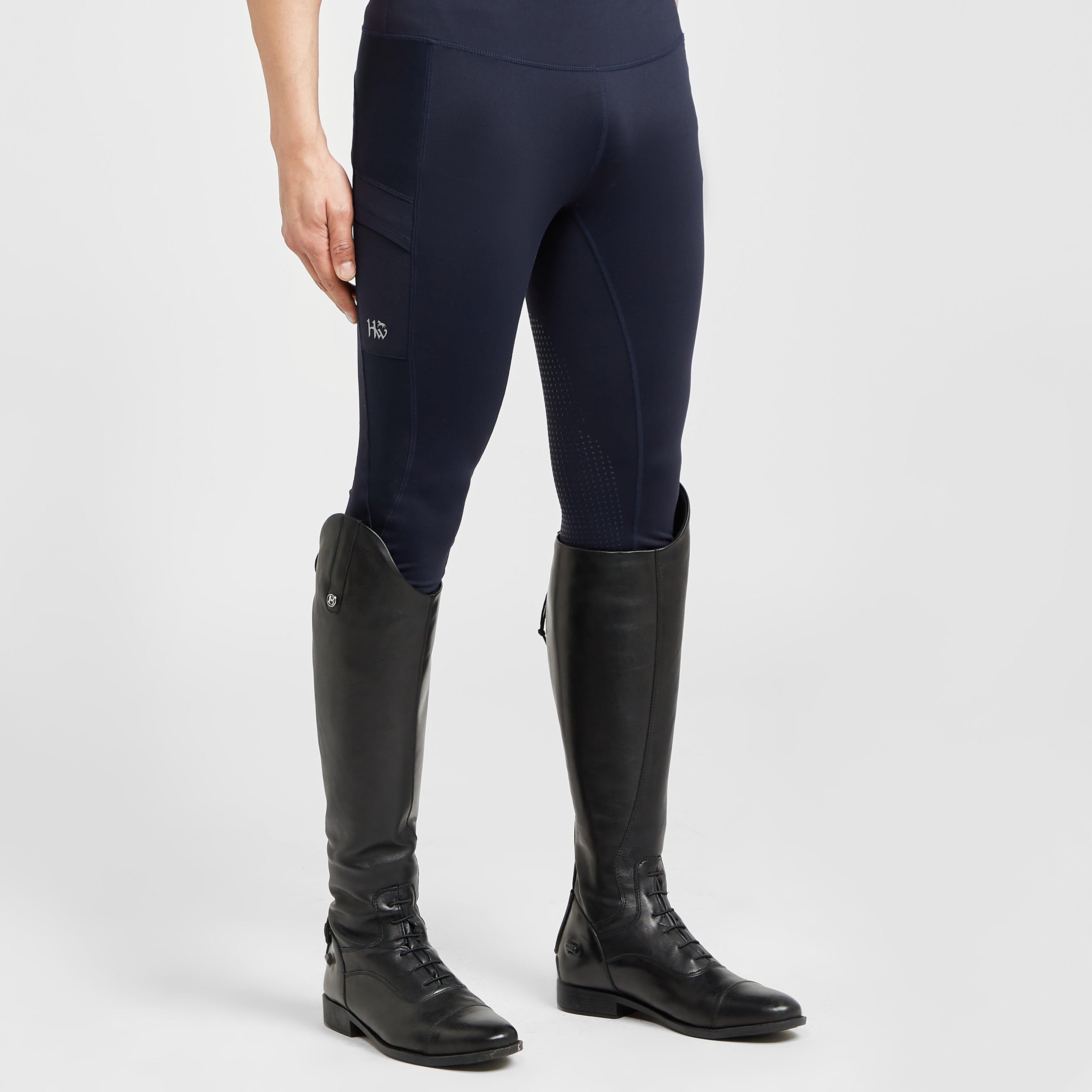 Silicone Grip Riding Tights Navy
