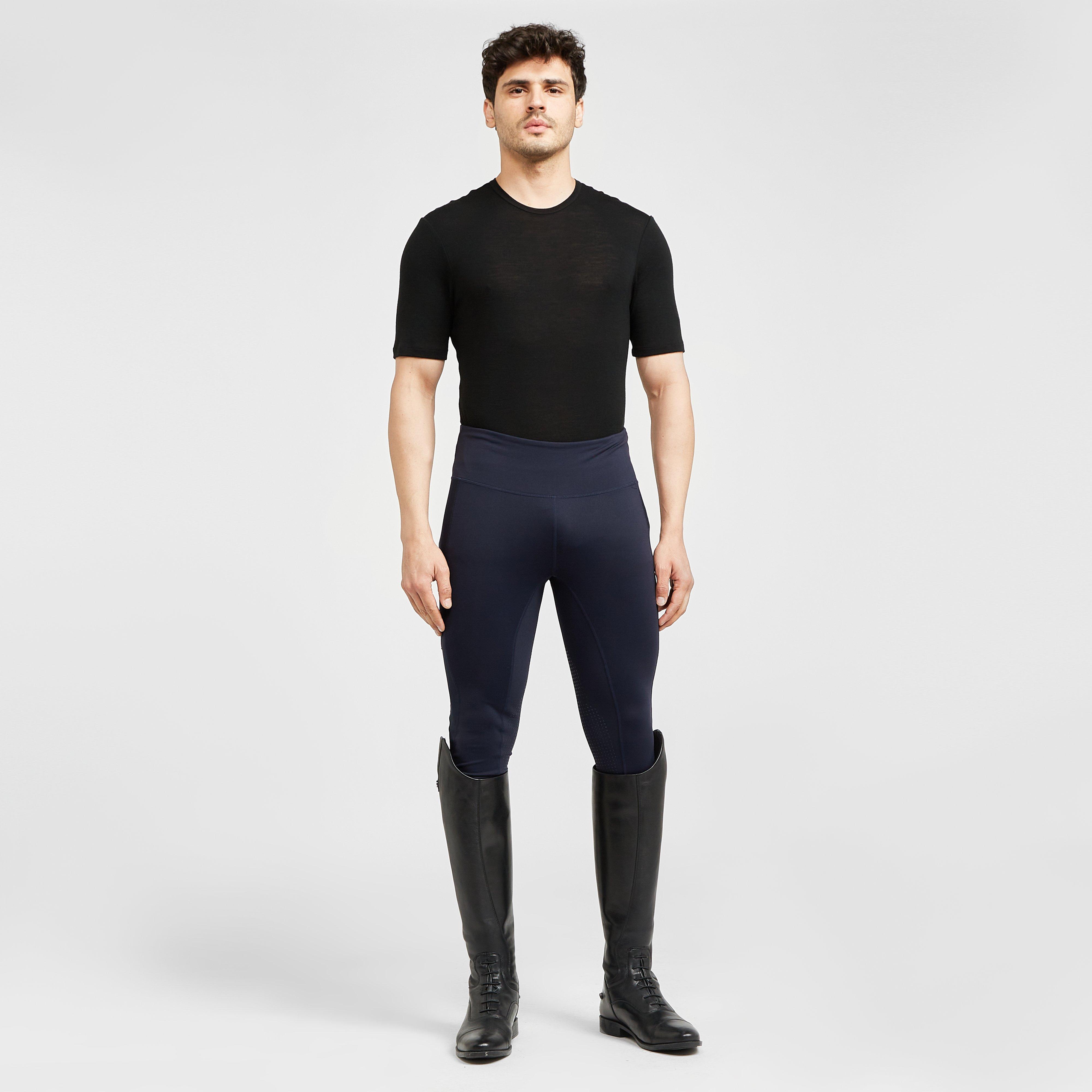 Silicone Grip Riding Tights Navy