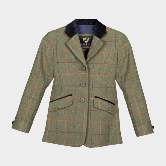 Kids’ Saratoga Tweed Jacket Red/Yellow/Blue Check