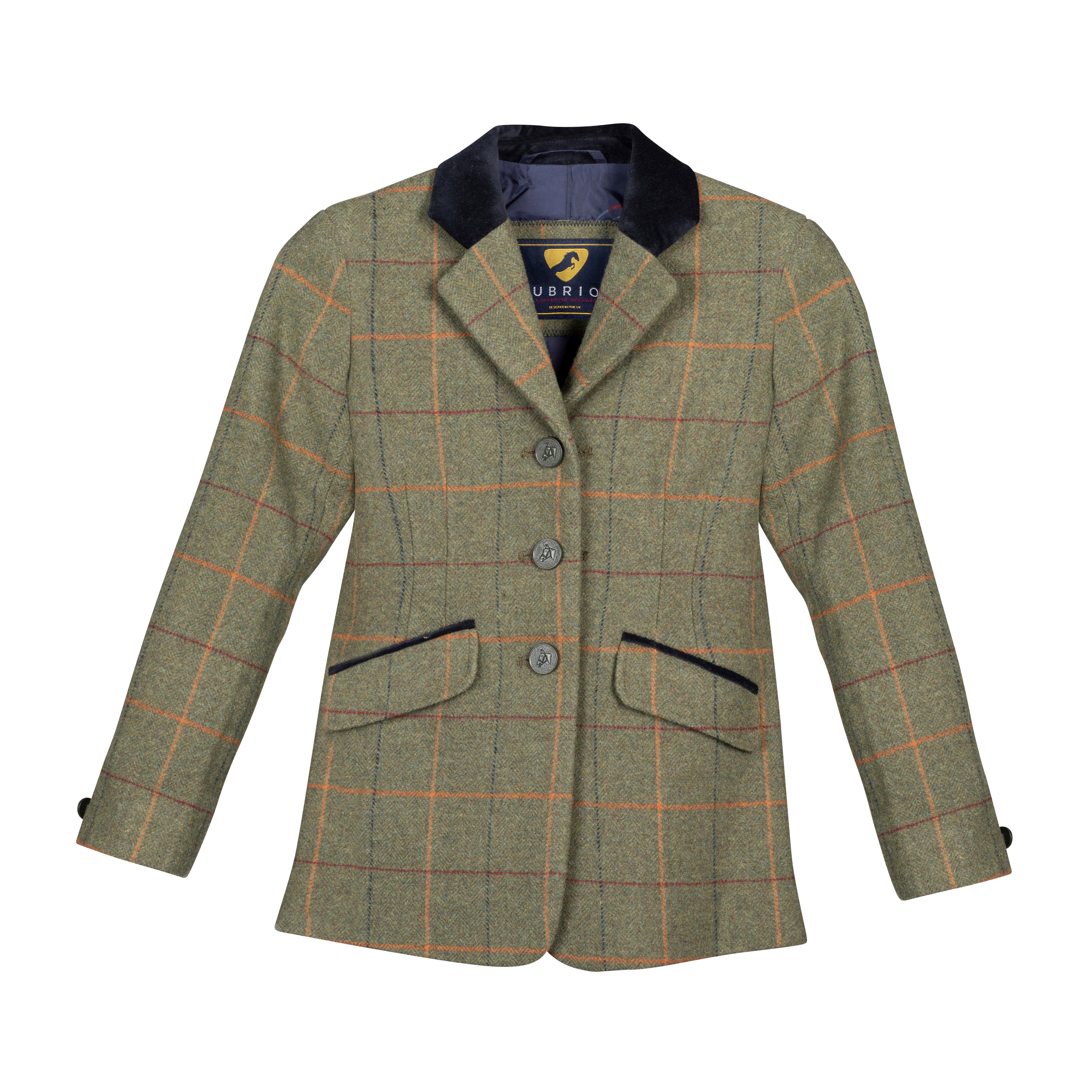 Kids’ Saratoga Tweed Jacket Red/Yellow/Blue Check