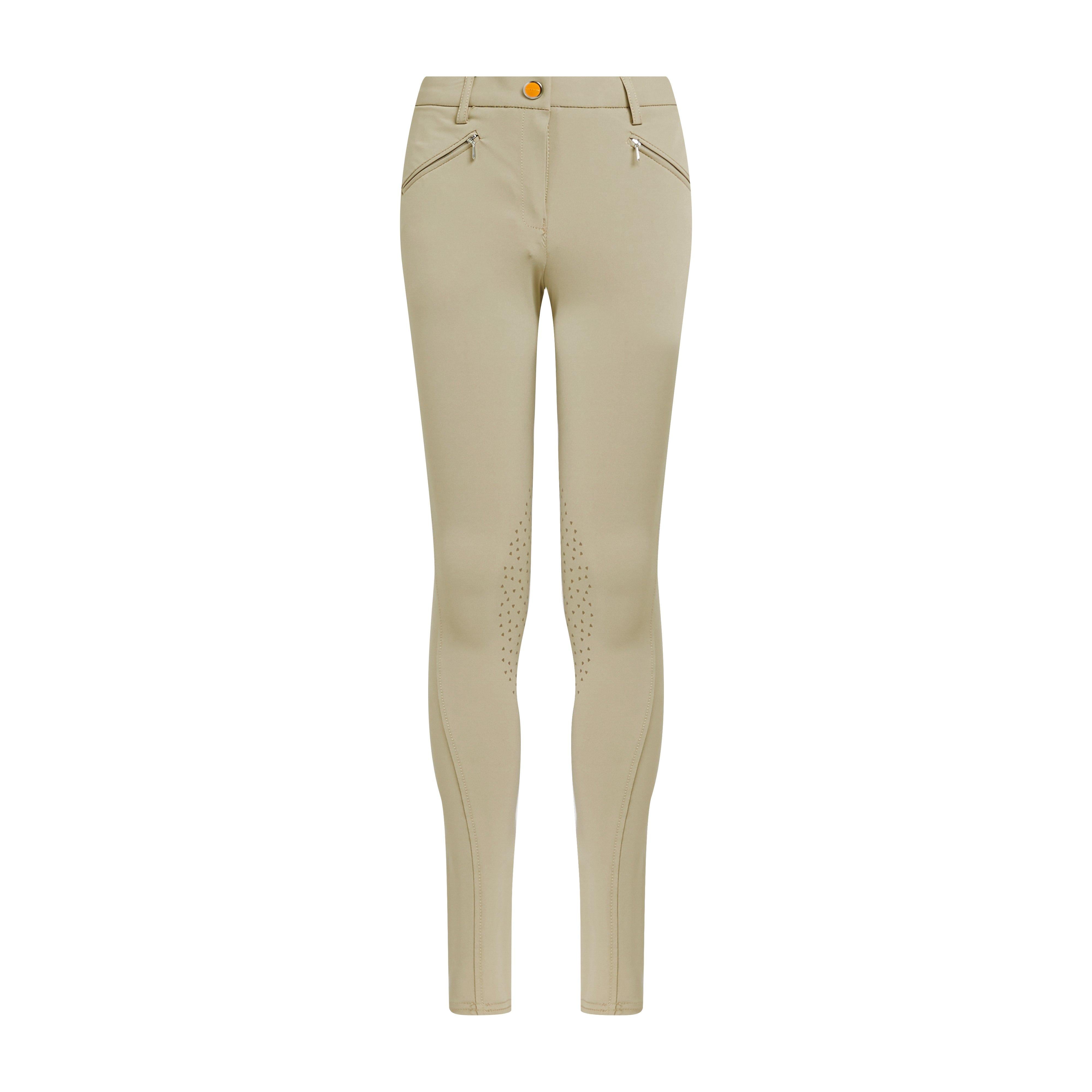 Kids’ Thompson Knee Patch Breeches Beige