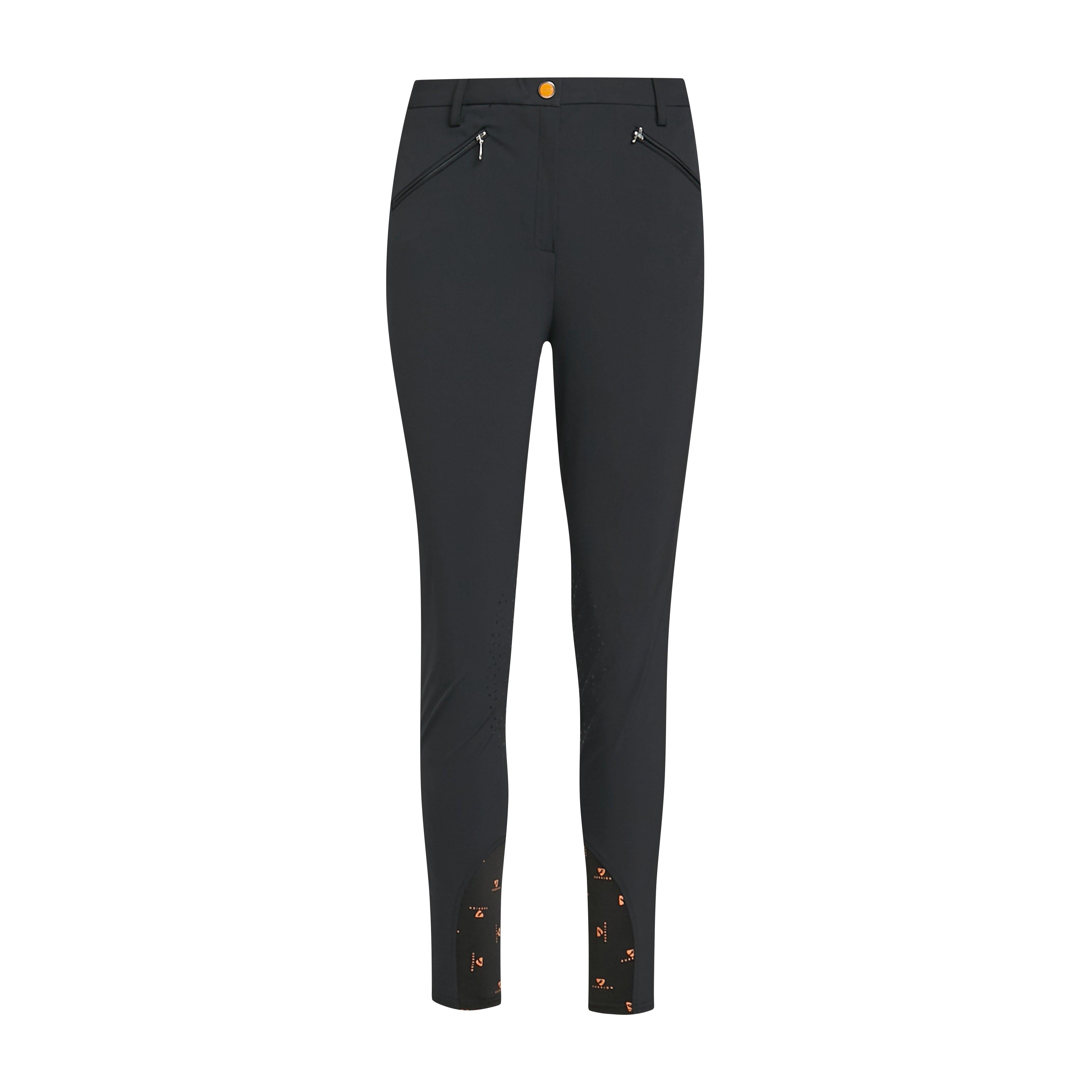 Ladies Thompson Knee Patch Breeches Black