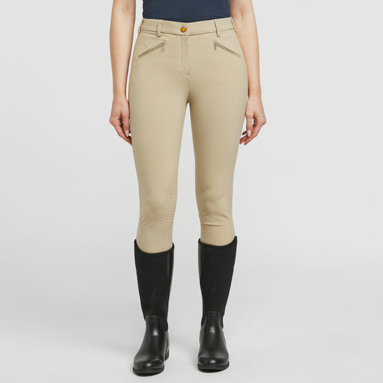 Ladies Thompson Knee Patch Breeches Beige