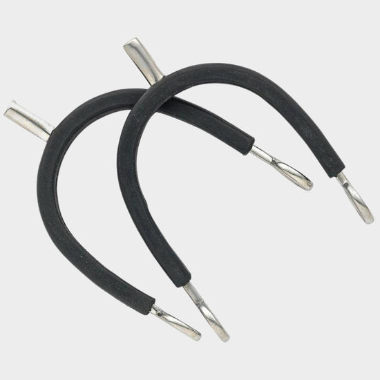 Rubber Covered Spur Silver