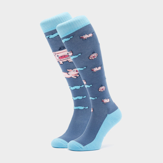 Adults Novelty Fun Socks Pigs