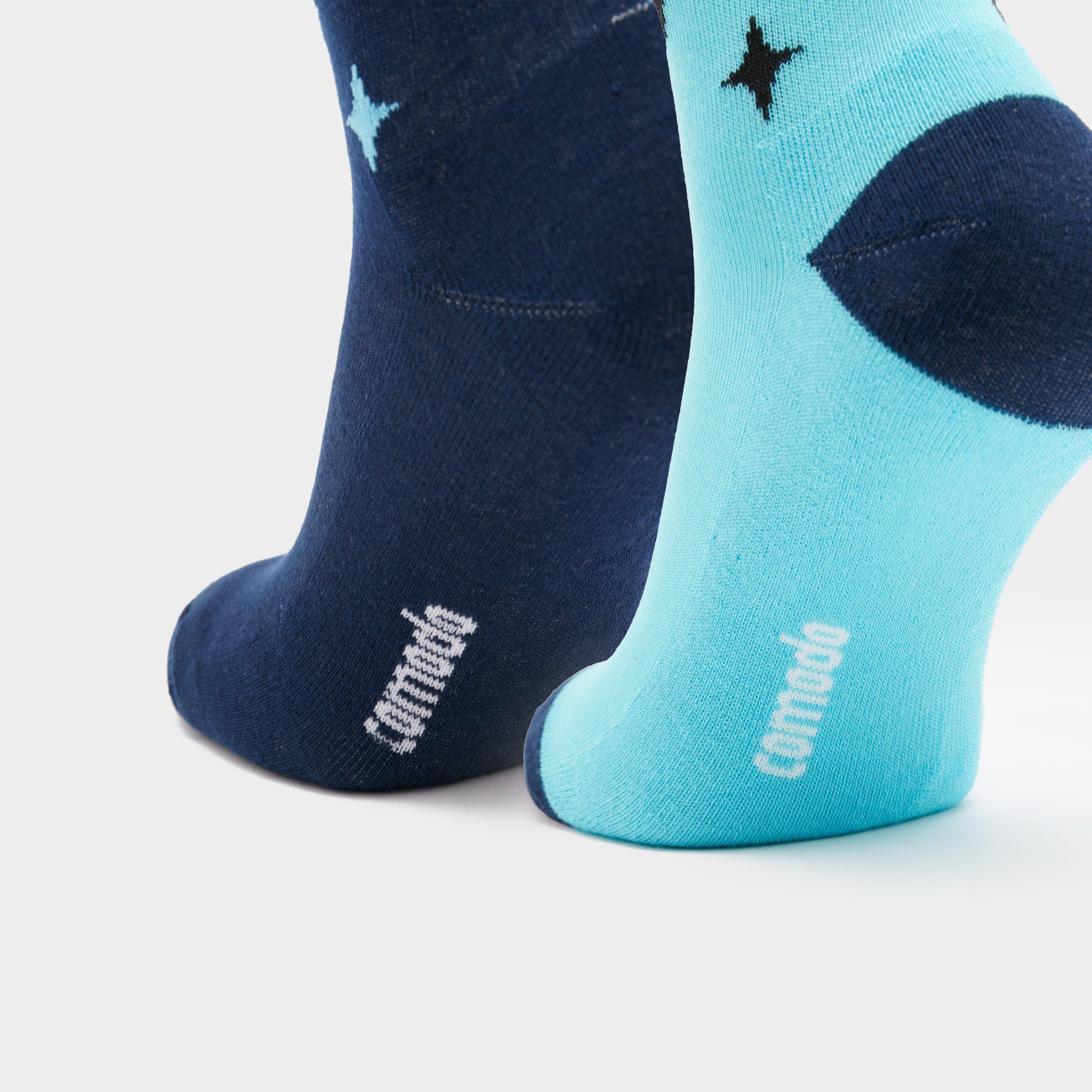 Kids Novelty Blue Unicorn Socks