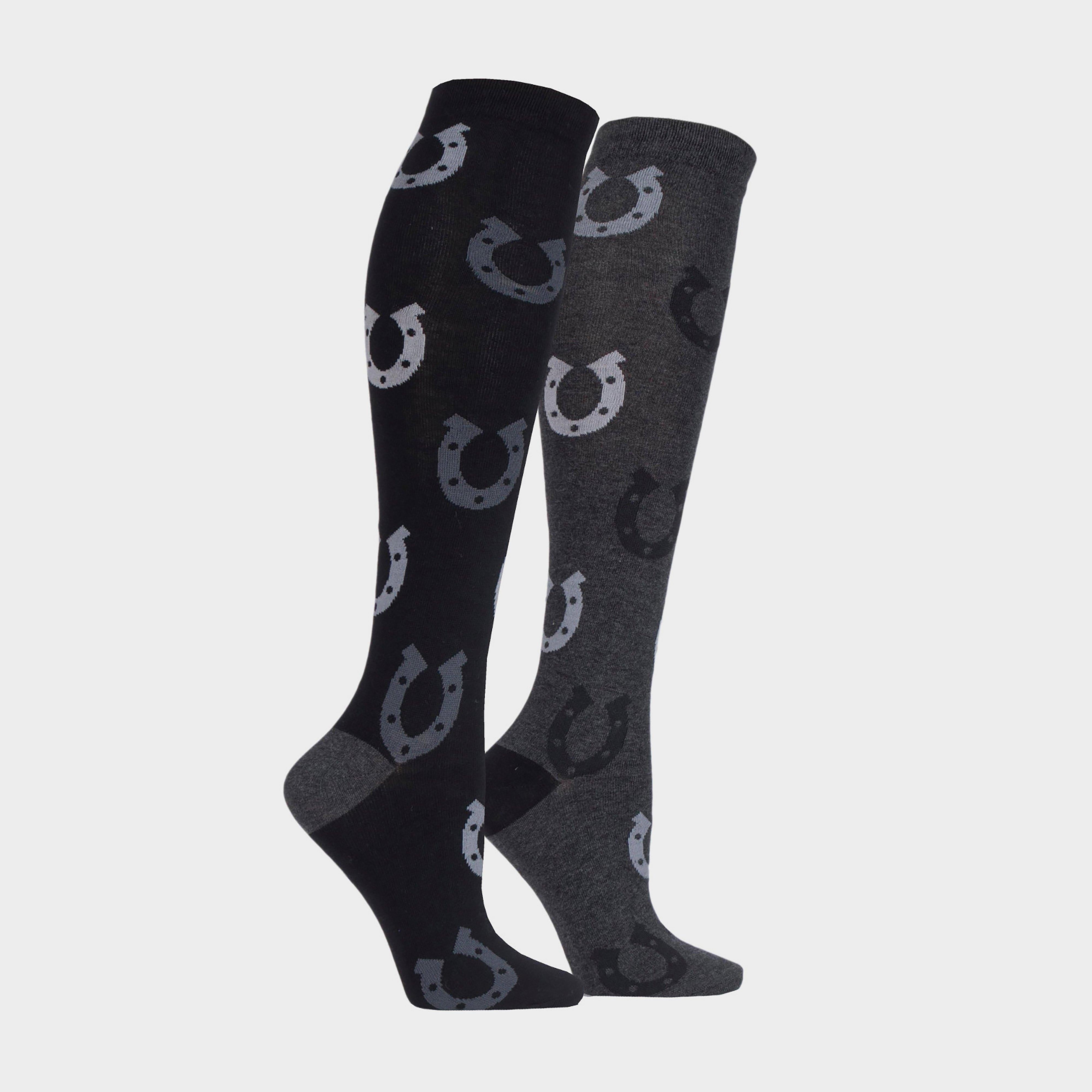 Equestrian Kids Horseshoe Socks 2 Pack