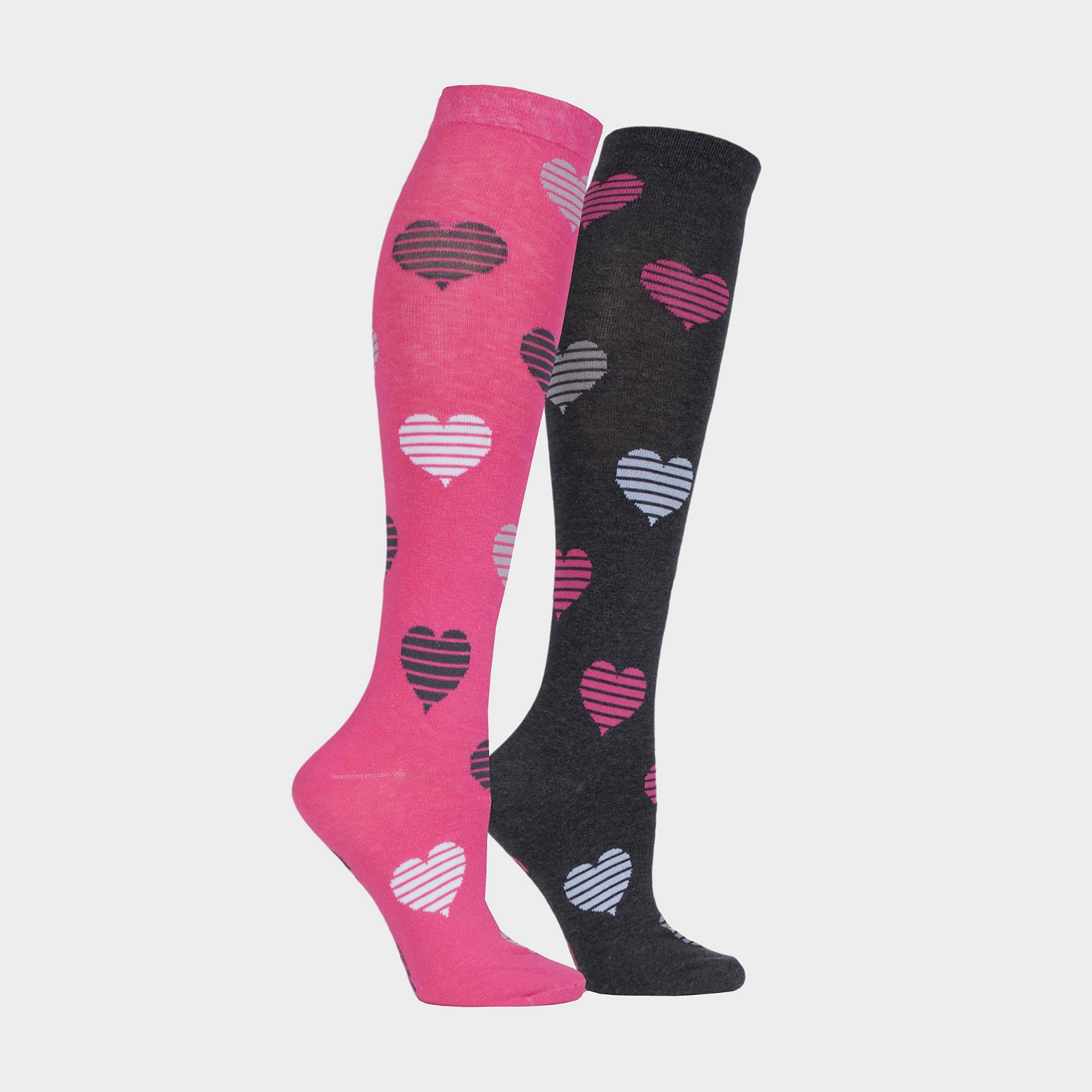 Equestrian Kids Hearts Socks (2 Pack)