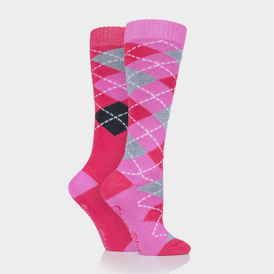 Women’s Midweight Argyle Lingfield 2 Pack Socks