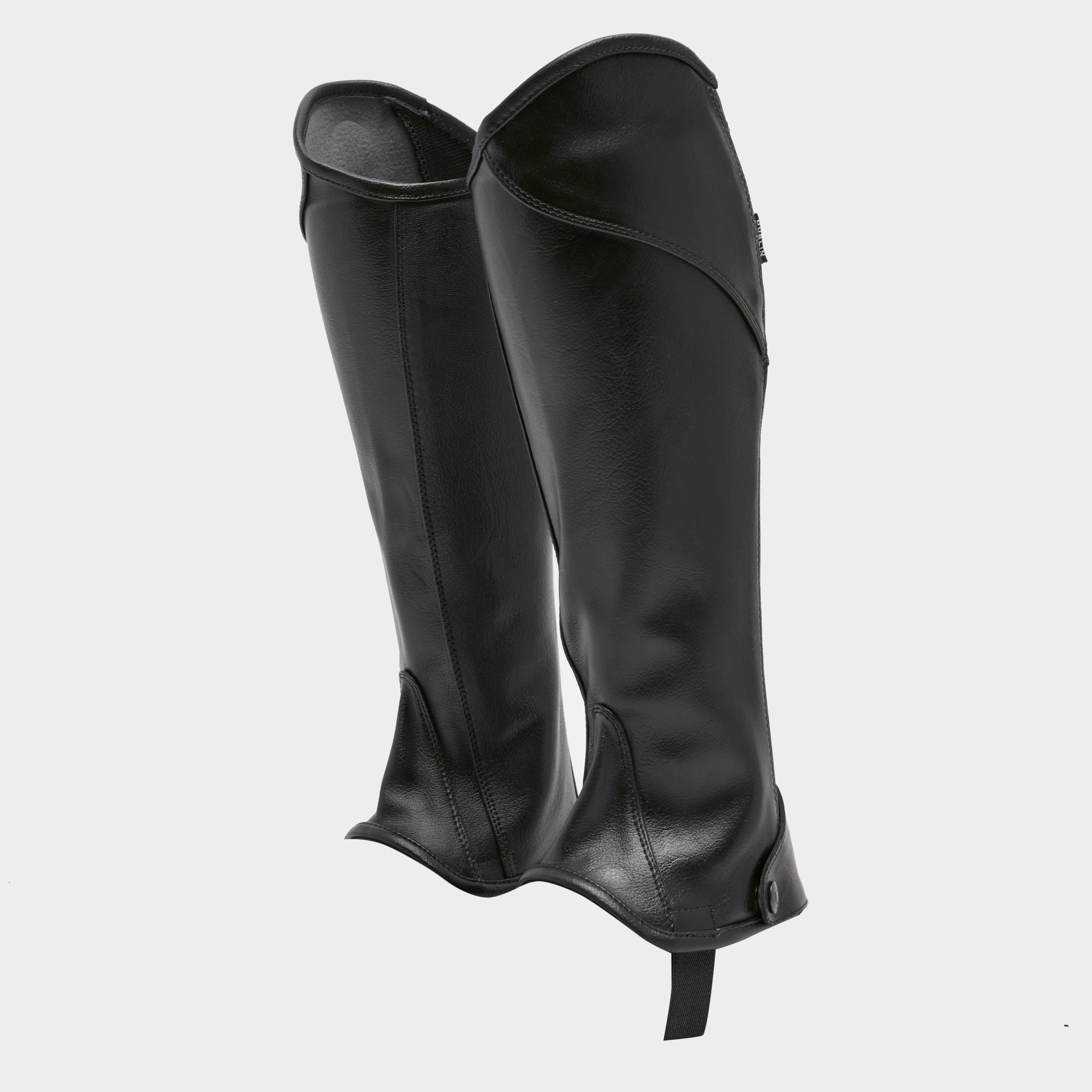 Childs Stretch Fit Half Chaps Black