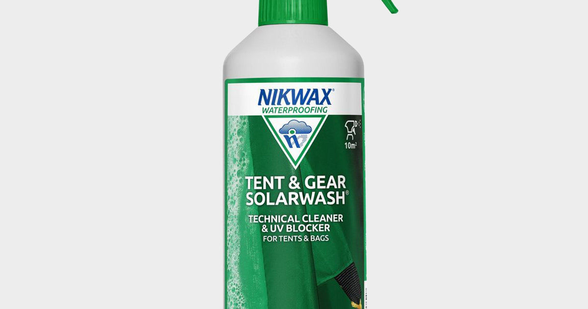 Kit Nikwax Tent & Gear - SolarWash 500ml + SolarProof 500ml - Nettoyant Et Imperméabilisant Anti-UV Pour Tentes Et Équipements Synthétiques