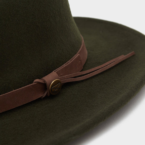 Perth Crushable Felt Hat Olive