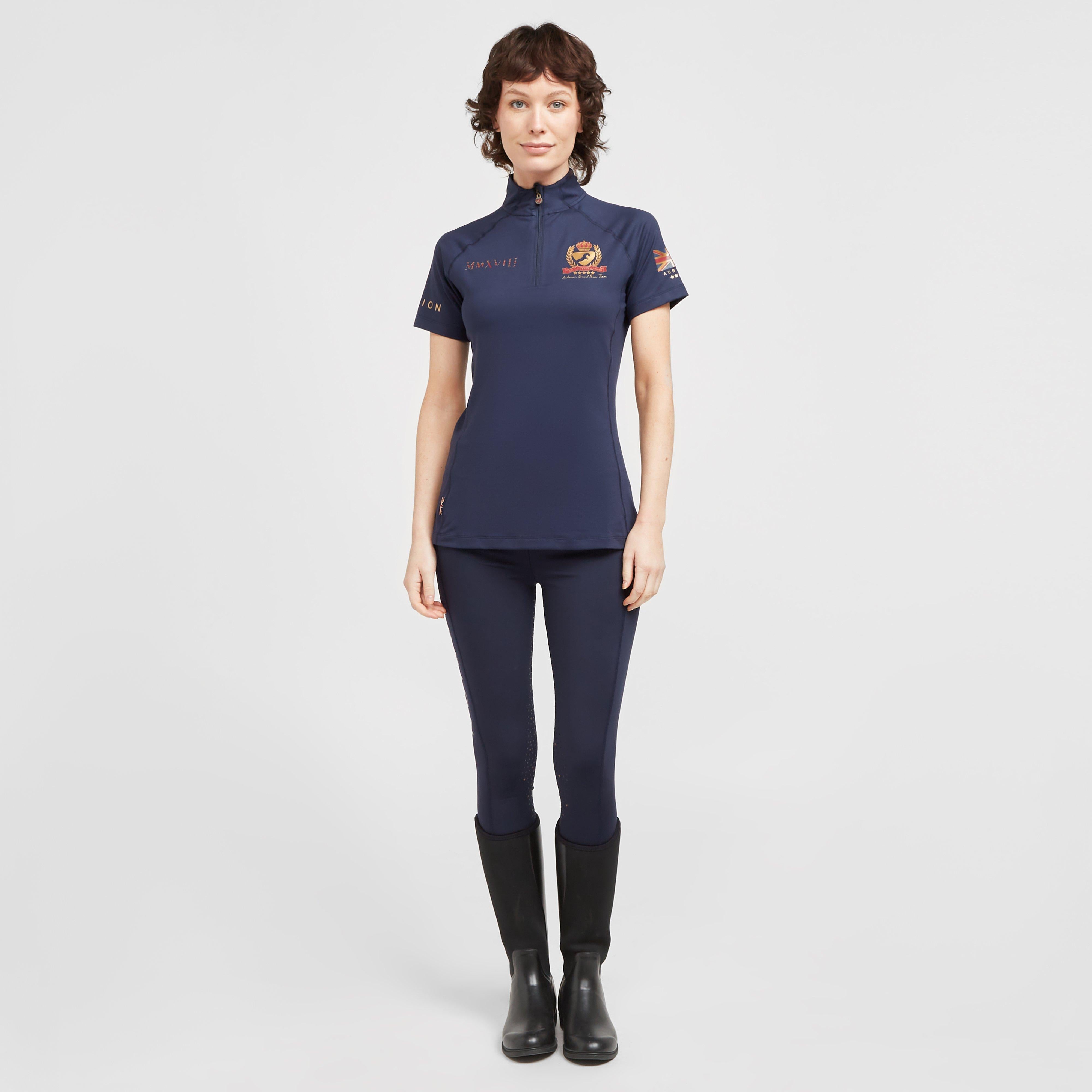 Ladies Team Short Sleeve Base Layer Navy