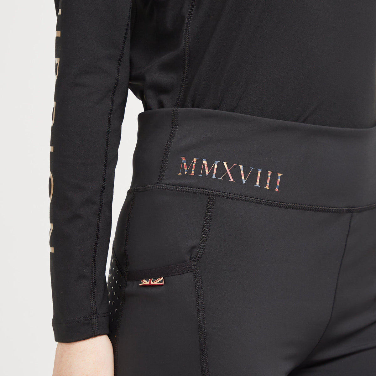 Ladies Team Riding Tights Black
