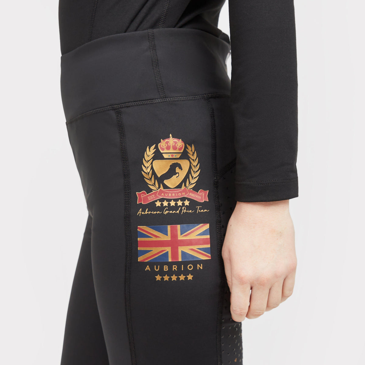 Ladies Team Riding Tights Black