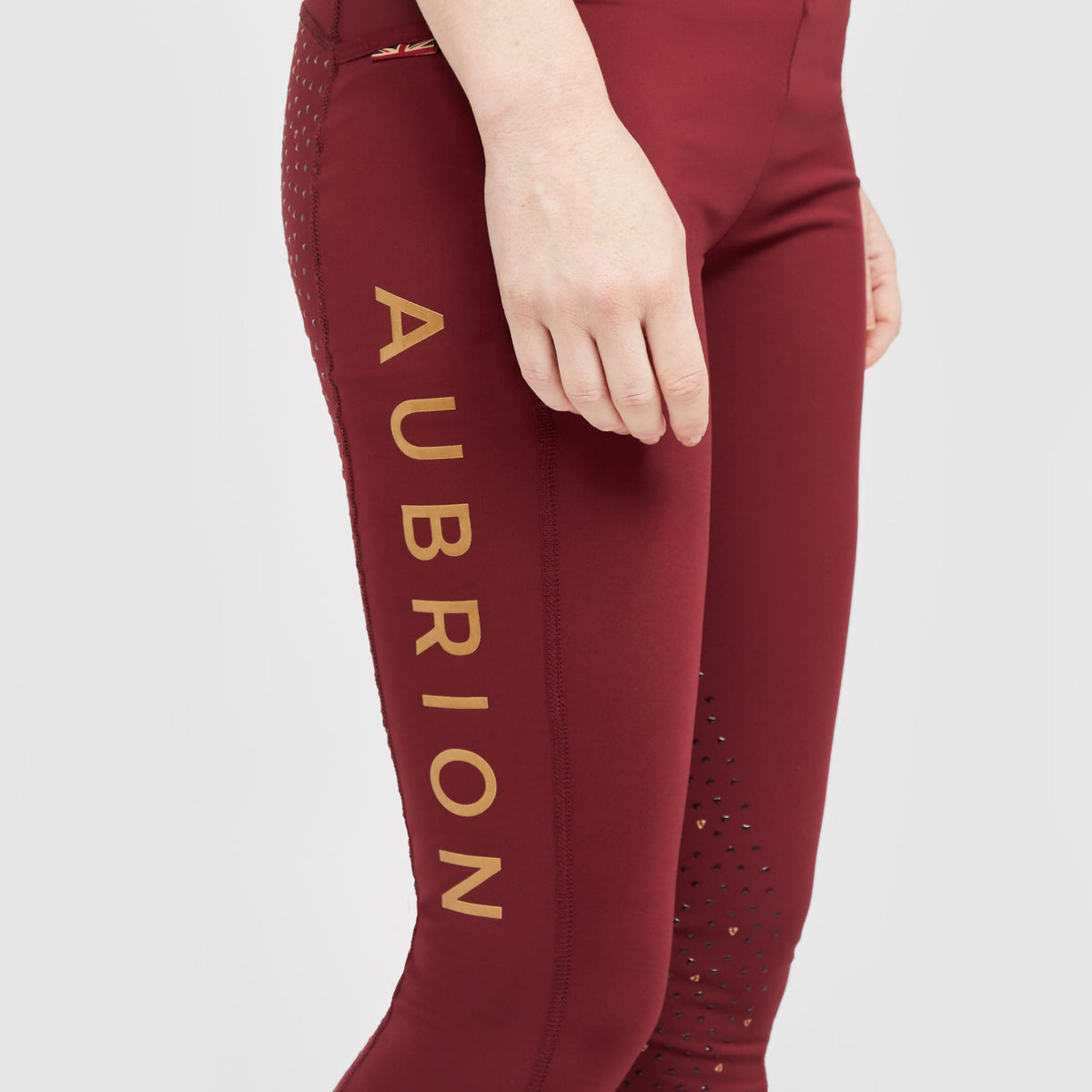 Women's Team Riding Tights Burgundy