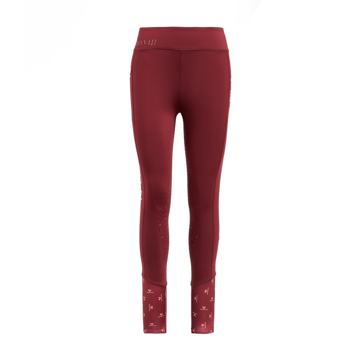 Women's Team Riding Tights Burgundy